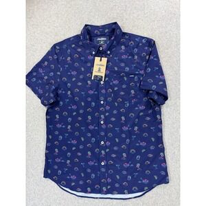 NWT Chubbies‎ NEON BITES Performance Friday Shirt (Men's Medium) Blue -